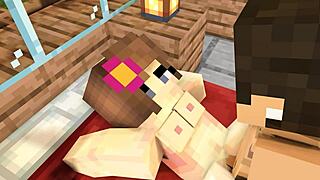 Moja simpatija me povabi na vročo popoldansko minecraft šalo.