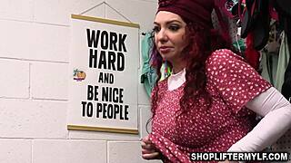 Milf ladrona Kiki Daire encuentra alivio mientras el oficial Jack Vegas le machaca el coño apretado