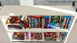 Sentindo selvagem com hardcore hentai da professora em roupas de ioga rasgadas