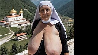 i-i love those vintage fantasy grannies in lingerie