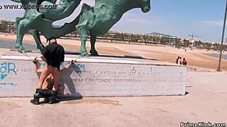 Blondă spaniolă, ești gata pentru expunere publică?